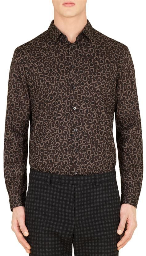 gucci leopard print shirt